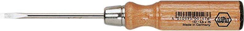 Holz-Schraubendreher Schlitz 3,5 mm x 75 mm (00147) - Wiha