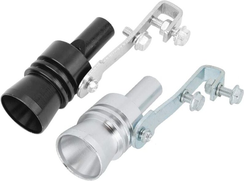 Ej.Life Auspuff Pfeife, Turbo Sound Simulator Pfeife, Aluminiumlegierung Turbo Sound Tail Throat Auspuff Schalldämpfer A...