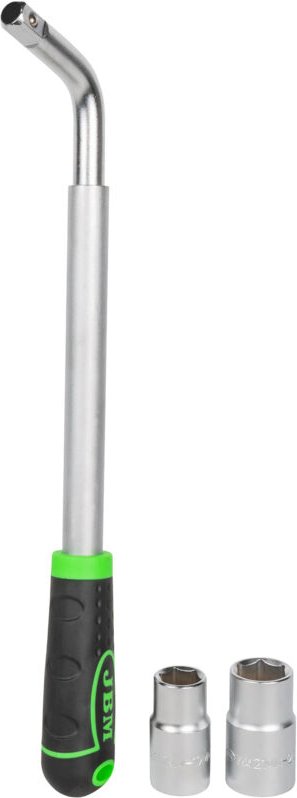 JBM - Ausziehbarer Radschlüssel mit wendbaren Steckschlüsseln 330-490mm. 51416
