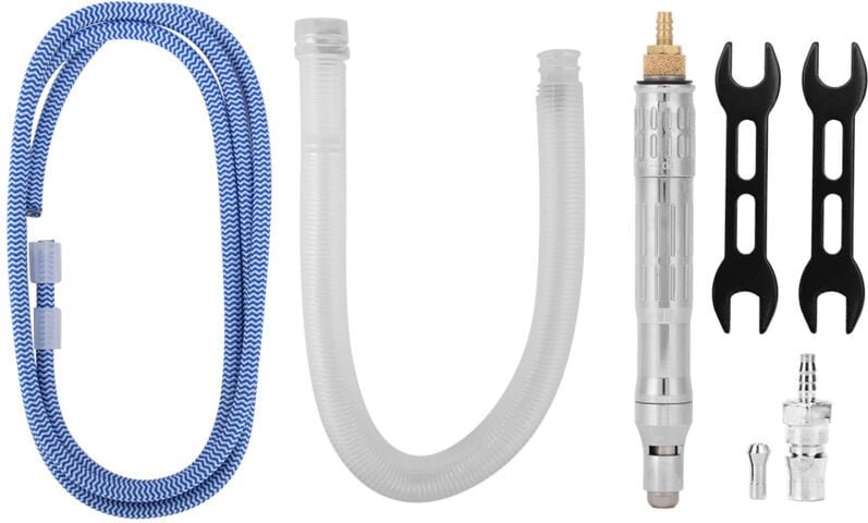 Bleistiftschleifer, pneumatischer Schleifstift (65.000 U/min), Gravierstift, 180°-Geradegriff, Mini-Druckluftschleifer, ...