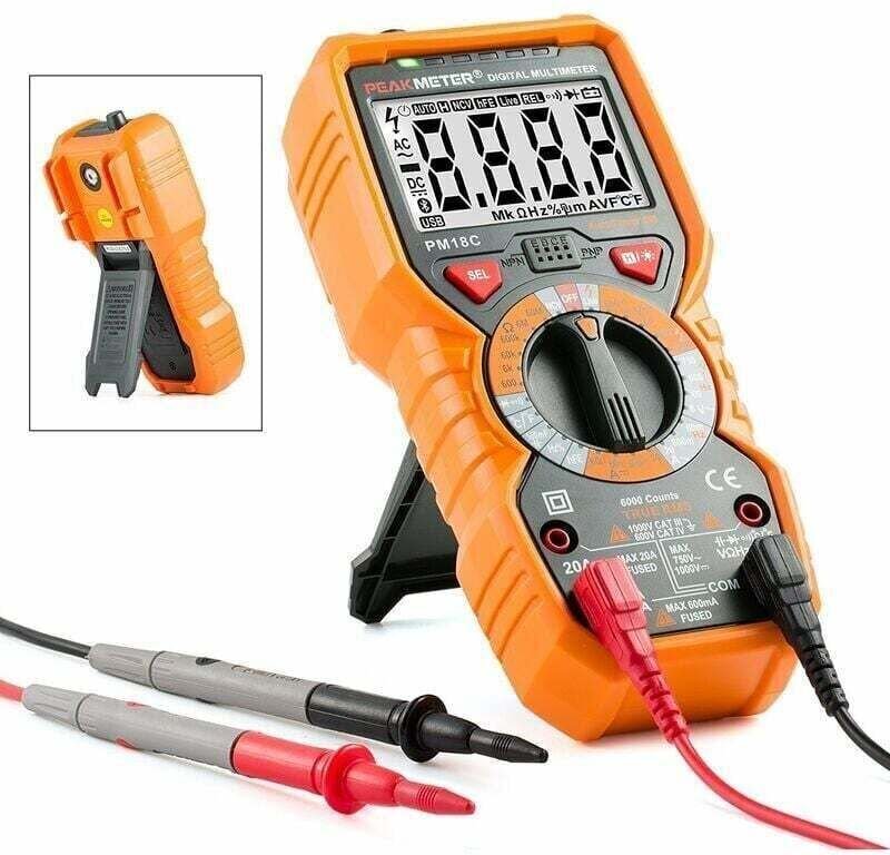 PM18C Digitales Multimeter AC/DC Automatischer digitaler elektrischer Tester Berührungsloser Voltmeter Amperemeter Ohmme...