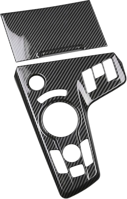 2Pcs Auto Fiber Center Console Getriebe Shift Panel Abdeckung Rahmen Aufkleber Trim für NQ5 2022