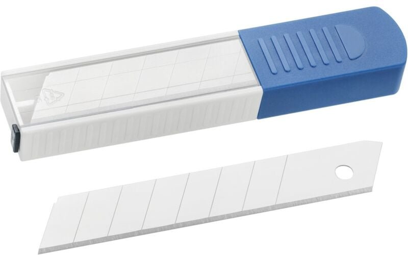 Abbrechklingen 10 Stück 18 mm im Dispenser Cuttermesser - Color Expert