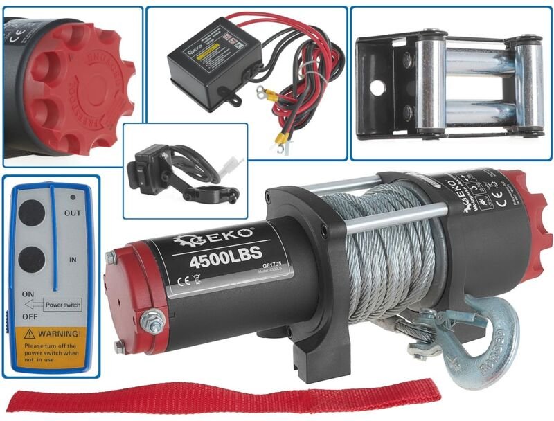 Elektrischer 12V 4500 Lb Seilwinde Für Quad ATV Geko