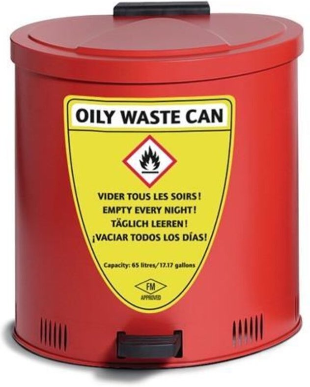 Sicherheitssammelbehälter 65l Stahlbl.H580xB545xT535mm Asecos