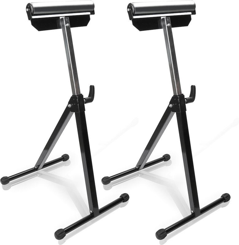 Randaco 2X Rollenbock Höhenverstellbares Arbeitsbock bis 60 kg Metall Rollenständer 68-108cm