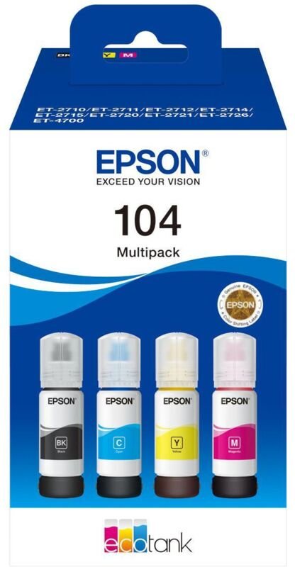 Ink 104 ecotank 4 farben multipack 353027 - Epson