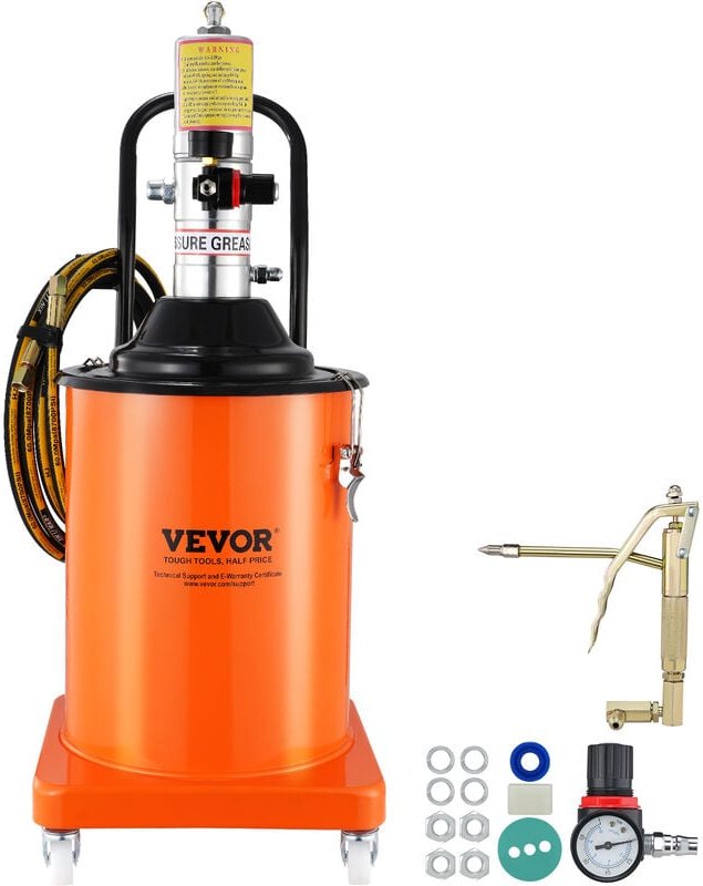 Mophorn - vevor Fettpumpe 20L Luftbetriebene Fettpumpe 0,6–0,8 MPa Aluminiumdruckguss-Pumpe -20-100℃ Betriebstemperatur,...