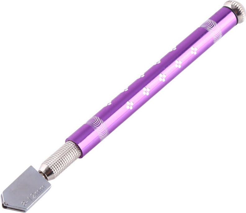 Glasschneider mit Schneidscheibe, rutschfestem Griff, Metallhahn, geeignet zum Schneiden von Glasscheiben, Länge 170 mm,...