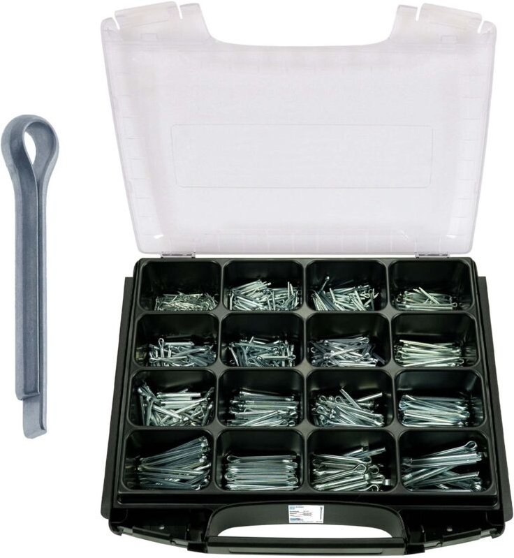 FRANTOS i-BOXX 1050 tlg. Splinte DIN 94 Sortiment Set (16 Größen)