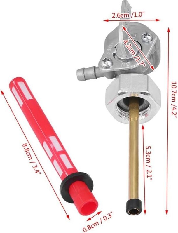 Universeller Motorrad-Benzinhahn, Benzintank-Umschaltventil für CB350/CB400/CB750/CX500