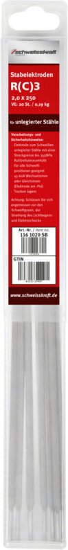 Schweißkraft Stabelektrode R(C)3 3,25 x 350 mm, 1161032SB