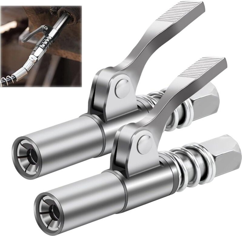 2-teiliges Fettpumpen-Düsenset, G-Kupplungs-Fettpumpendüse mit 6-Backen-Verriegelung, Schnellkupplungs-Fettanschlüsse mi...