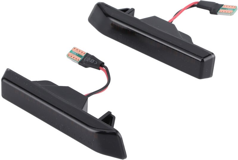 aqxreight LED-Seitenmarkierungsleuchte, Stahlblitz, Blinker, 2 Stück für 3er E36 X5 E53, bernsteinfarbener Blinker mit f...