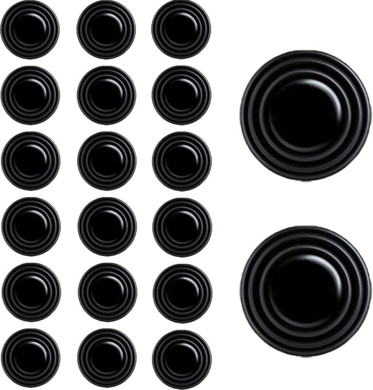 20-teiliger Autotür-Stoßdämpfer, Autotürschutz, universeller Antikollisions-Tür-Schallschutzaufkleber, Stoßstange für Au...