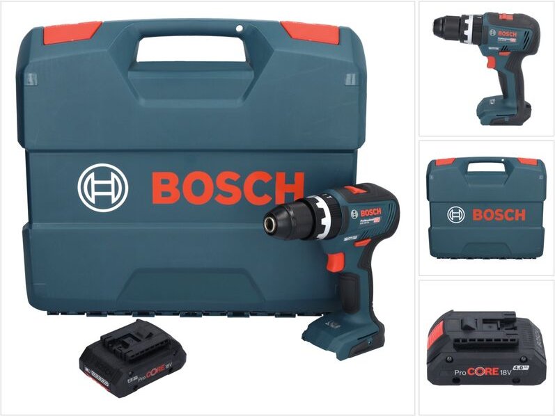 Bosch gsb 18V-55 Professional Akku Schlagbohrschrauber 18 v 55 Nm Brushless + 1x ProCORE Akku 4,0 Ah + Koffer - ohne Lad...