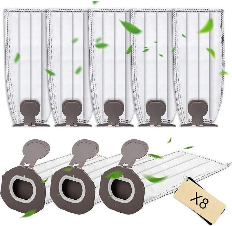 8er-Pack Staubsaugerbeutel für Vorwerk Kobold VK7 FP7 Ersatzfilterbeutel für den kabellosen Staubsauger Kobold VK7 FP7