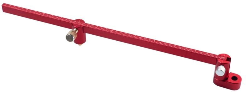 Verstellbares Zeichenkreislineal, Zoll