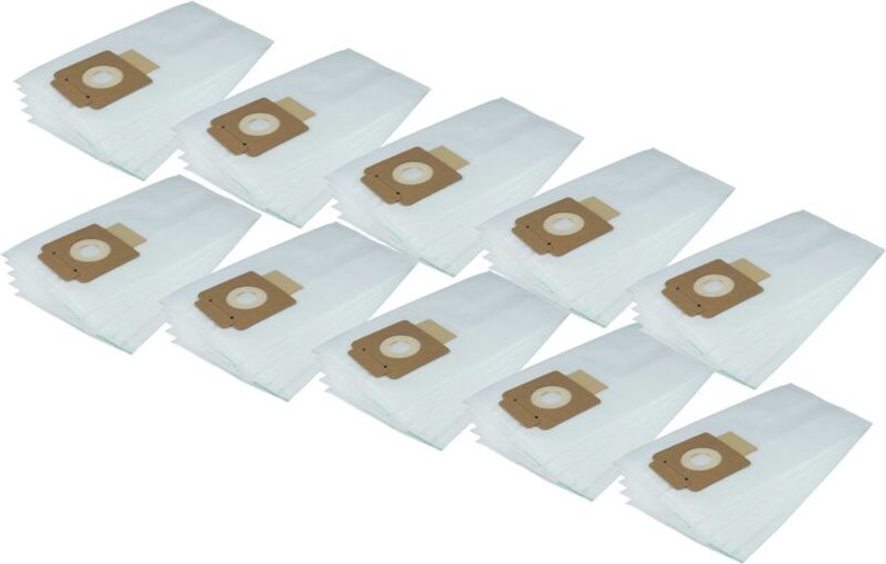 vhbw 50x Staubbeutel kompatibel mit Kärcher T 9/1 BP Staubsauger - 33,5cm x 18,5cm Weiß