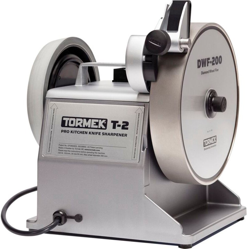 Tormek Schleifmaschine für Messer - Messerschleifmaschine mit einstellbarem Schleifwinkel, T-2, 120W
