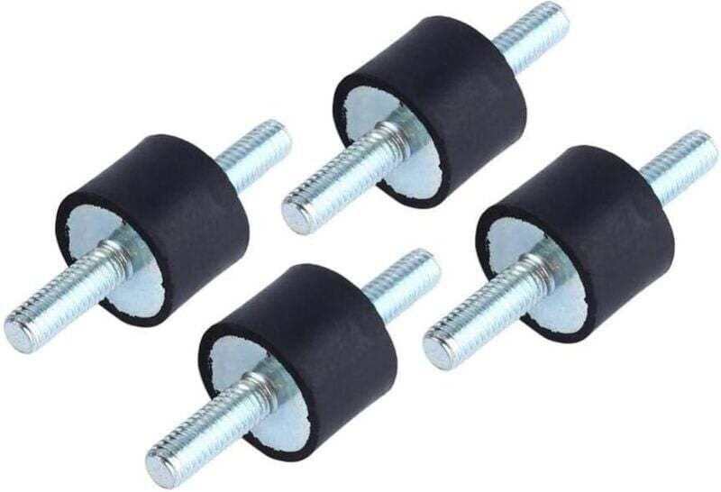 Vtizikl Lot de 4 supports d'isolation anti-vibrations en caoutchouc M6, support d'isolation pour amortisseur de pompe de...