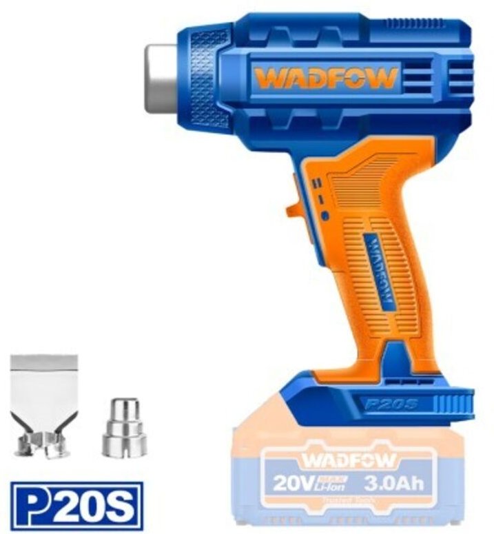 WADFOW 20 V kabellose Heißluftpistole – ohne Akku oder Ladegerät, WADFOW