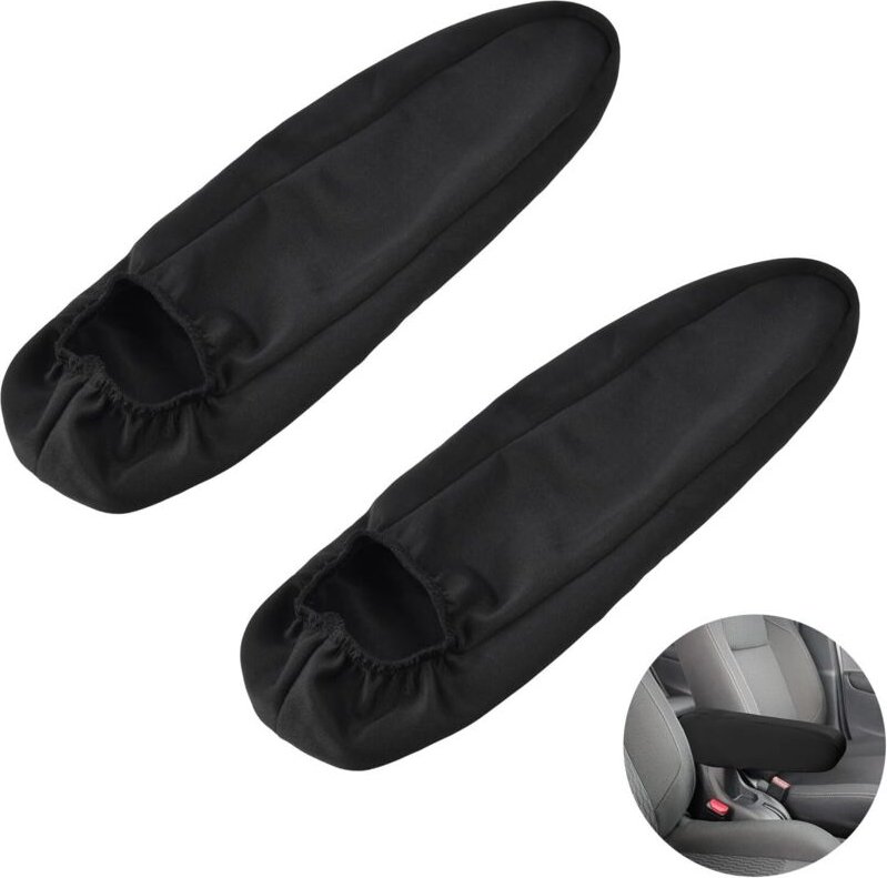 Set mit 2 Armlehnenbezügen für Vordersitze, Auto-Armlehnenbezug, elastischer Schutzbezug, universelles Autositzzubehör (...