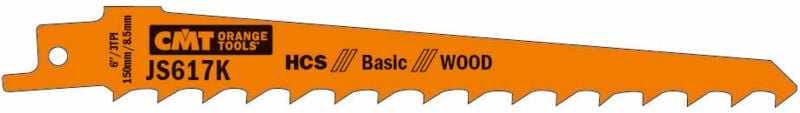 JS617K-5 5 HCS 150 x 8,5 x 3 TPI Holzsägeblätter (Seiteneinstellung/gefräst)