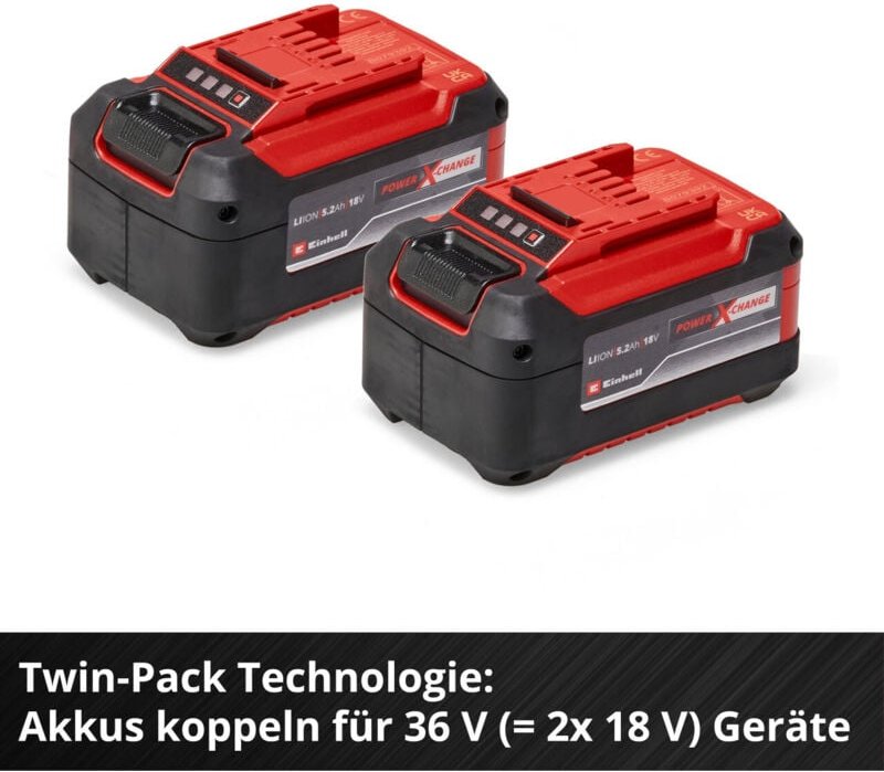Italy twinpack 2 akkus 5,2 ah 4511526 - Einhell