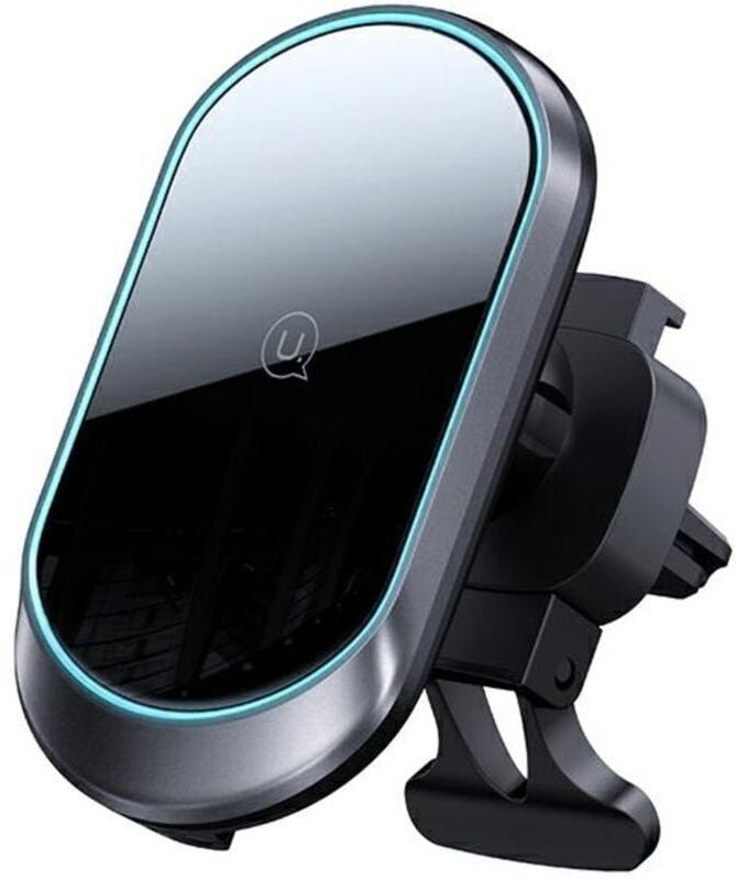 USAMS US-CD182 – Magnetische Autohalterung mit 15 W kabelloser Aufladung (schwarz)