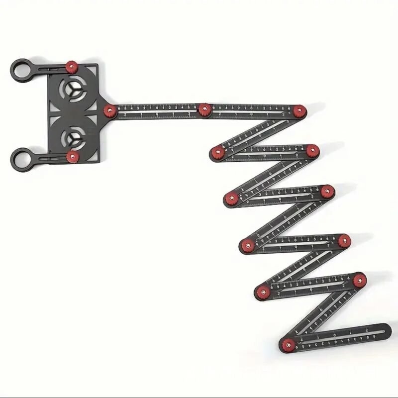 Mehrwinkel-Messlineal, 12-Segment-Winkelschablone, Öffnungslehre für Aluminiumfliesen, Geschenkwerkzeug für Männer (12-s...