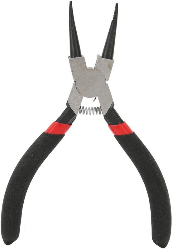 Innenringzange rechts, gerade Backen, gerader Innenschaft, Kohlenstoffstahl, Gummisicherung, Multifunktionsringzange mit...