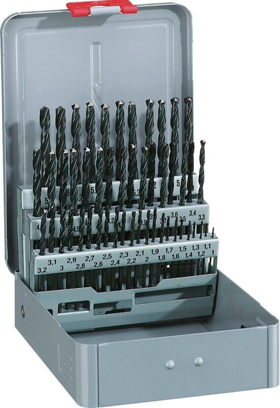 Alpen - hss Spiralbohrer 50-tlg Kreuzanschliff ac 1-5,9 x 0,1mm Metallkassette