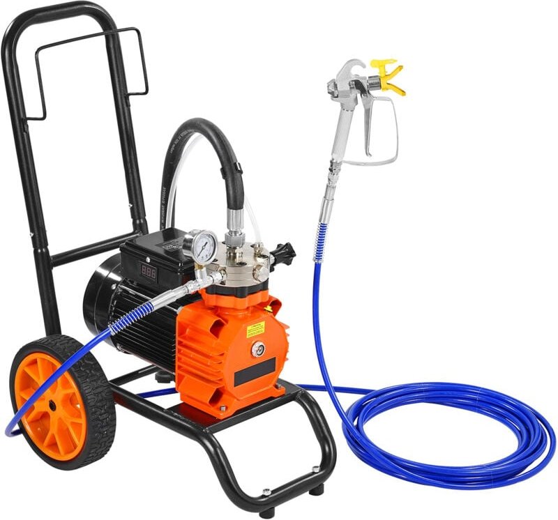 Mophorn - Airless-Farbspritzgerät mit Membran, effizientes Airless-Farbspritzgerät mit Verlängerungsstange, 1100 w 2000 ...