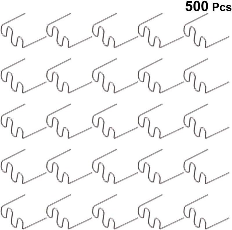 500 Stück 0,8 mm Heißklammer-Schweißstäbe für Kunststoffreparaturmaschinen, Heißklammergerät