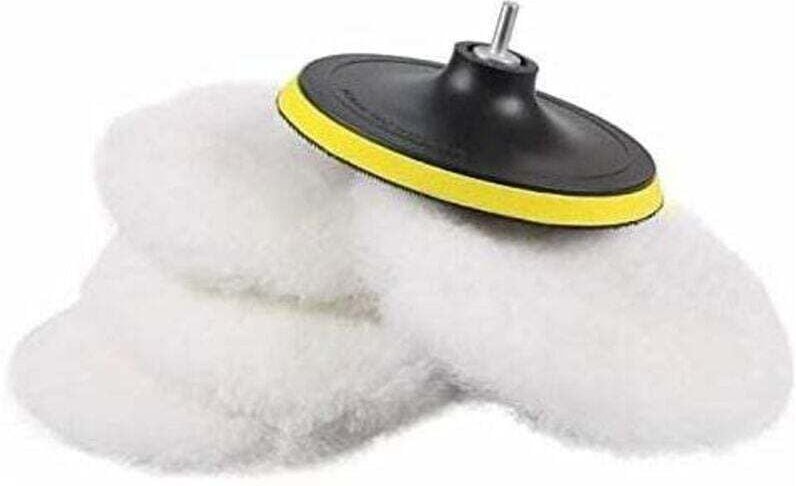 5-teiliges Set 180-mm-Polierschwammscheiben aus Wolle, XU, Polierpads für Poliermaschinen - KZQ