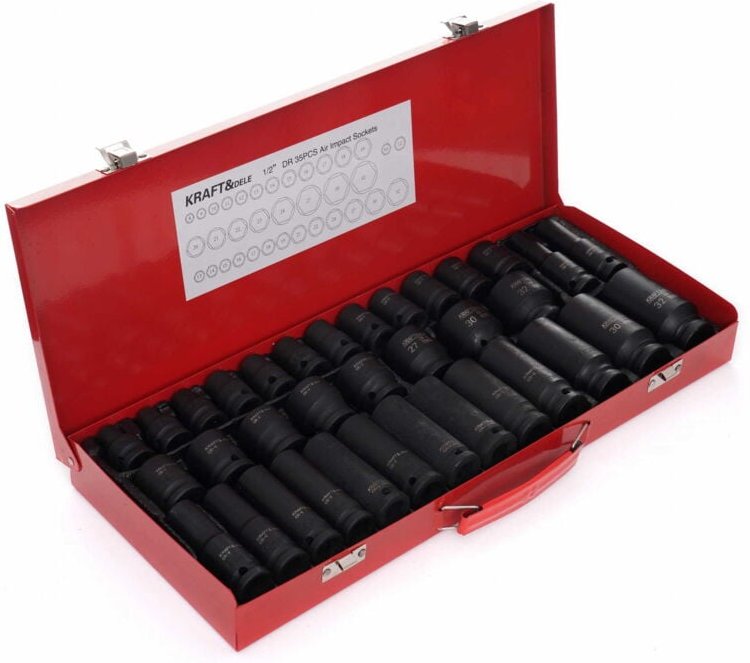 Kraftsteckschlüssel 1/2" 35-teilig KD11756