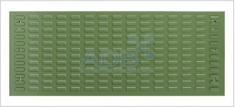 Schlitzplatte waagerecht B1177xL456mm ral 6011 Werkzeugwand Werkstattwand - ADB