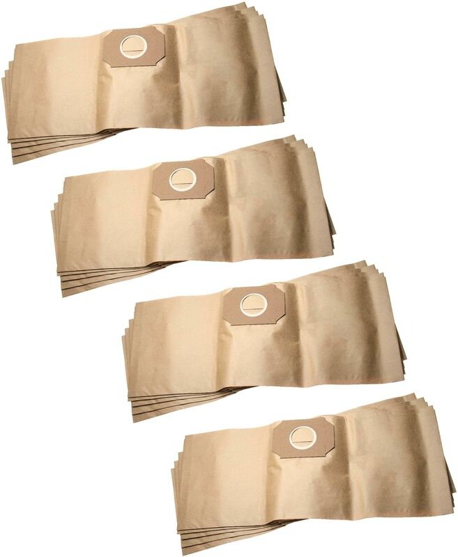20x Staubsaugerbeutel kompatibel mit Thomas Hobby 1000 Staubsauger - Papier, 61,3cm x 24.1cm, braun - Vhbw