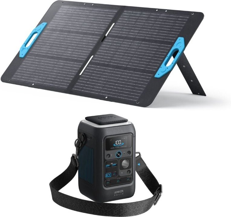 Thumbnail - Kit Batterie Anker SOLIX C300X DC mit Solarpanel 100 W (0% MwSt)