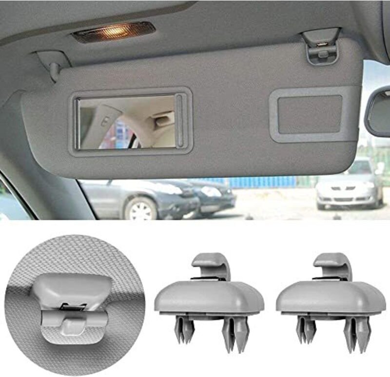 Stück Auto-Sonnenblenden-Haken, Clips, Halter-Clips, kompatibel mit Audi A1 A3 A4L A5 A6L A7 Q3 Q5 (8E0 857 562) A7 B6 B...