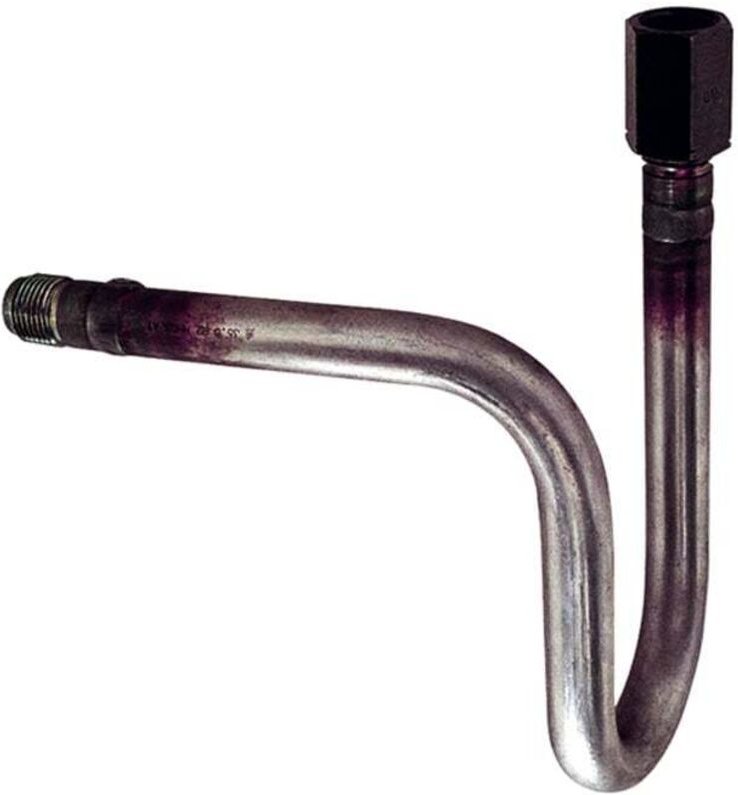 Riegler Wassersackrohr in U-Form, Anschlusszapfen, G 1/2, CrNi-Stahl