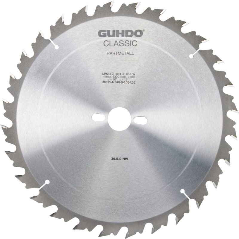Guhdo Zuschnitt Kreissägeblatt ø 450x4x30mm Z40 WZ für Längs- und Querschnitte