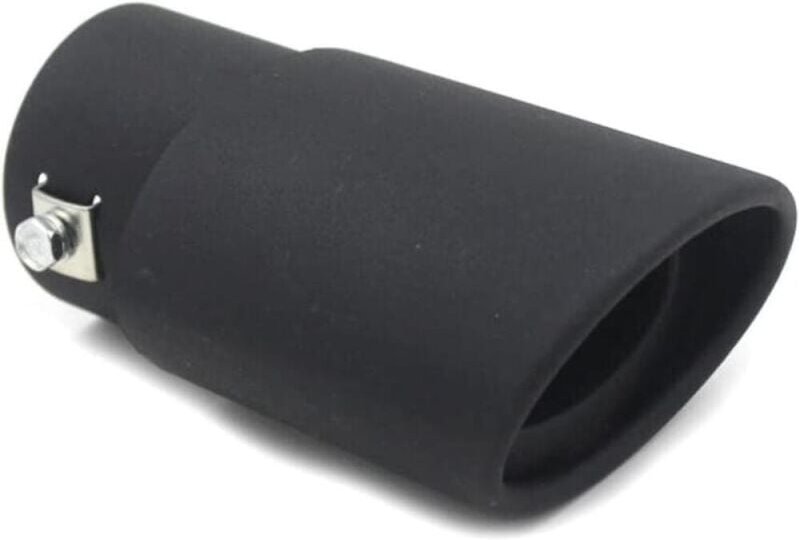 Auspuffblende, Autoauspuffrohre, Edelstahl-Auspuffendrohr für Autoauspuffrohre (gerade, schwarzer Sand)