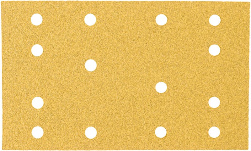 STIER Schleifstreifen Universal 80 x 133, P180, 50 Stk., 14-Loch, Korund, Latexhaltiges flexibles C-Papier