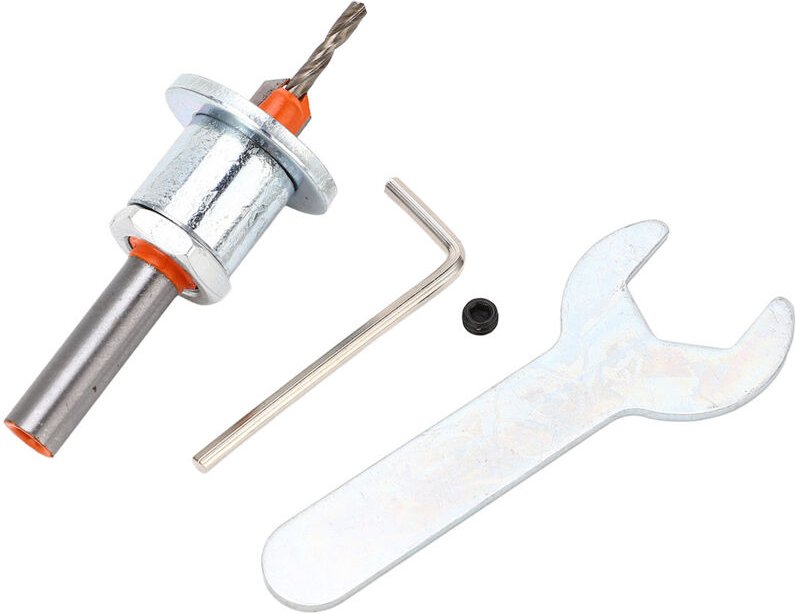 Konische Fräser mit verstellbarer Tiefenanschlag, 2,8 x 10 mm / 0,11 x 0,39 Zoll – HSS-Bohrerset für Holzarbeiten, schne...