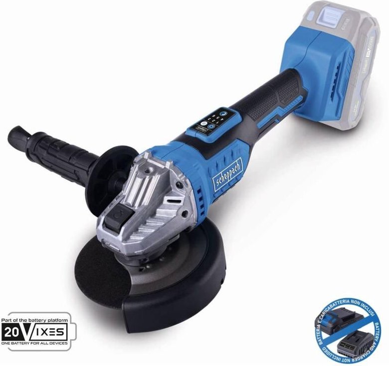 Scheppach - Winkelschleifer burstenloser 20V ohne Akku ixes bc-ag125-x