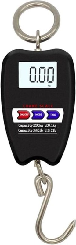 Digitale Hängewaage, Mini-Kranwaage, digitale Industrie-Hängewaage, Hochleistungs-Hakenwaage, 200 kg/441 lb, für Garage,...