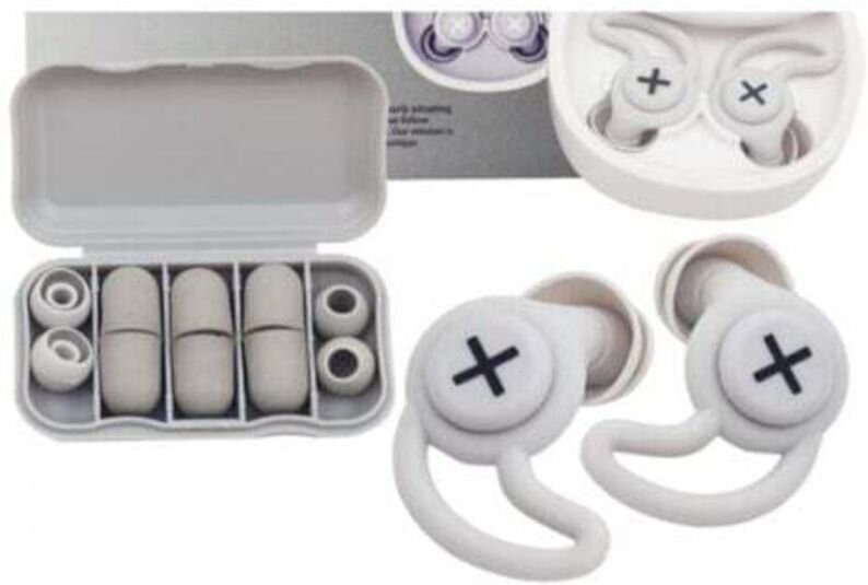 Ohrstöpsel, grau, wiederverwendbare und waschbare Silikon-Ohrstöpsel, zum Schlafen, zur Geräuschreduzierung und zum Schu...