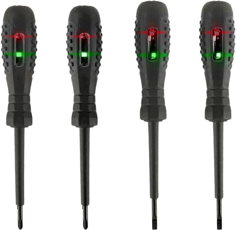 2-in-1 Magnetischer Schraubendreher mit Stromprüfer, Stromprüfer mit hohem Drehmoment, Spannungsprüferstift für Elektrik...